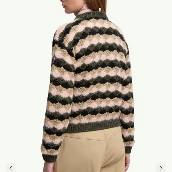 Moncler Wool & Alpaca Blend Striped Sweater - Picture 6 of 7